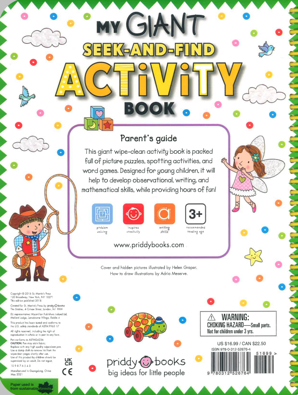 My Giant Seek And Find Activity Book For Sale