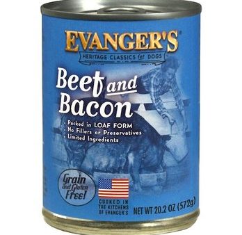 Evanger s Classic Grain & Gluten Free Beef & Bacon Canned Dog Food Supply