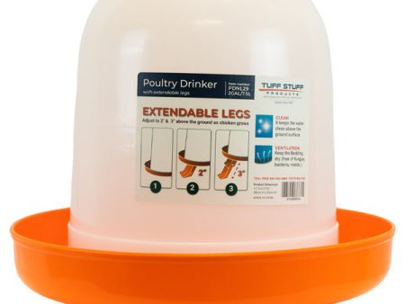 Poultry Drinker Nest 2.1 gal w  Foldable Legs For Discount