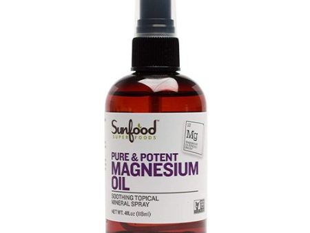 Sunfood Magnesium Oil 4 fl oz Liquid Hot on Sale