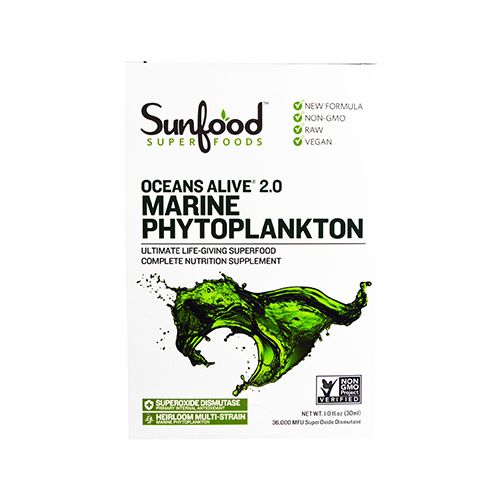 Ocean s Alive 2.0 Marine Phytoplankton  1 fl oz (30 ml)  Sunfood For Cheap