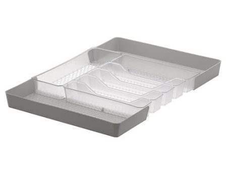 13x16  Hexa 6-Divider Expandable Silverware Tray (Expands up to 23.25 ) Clear - Spectrum Diversified  Sale