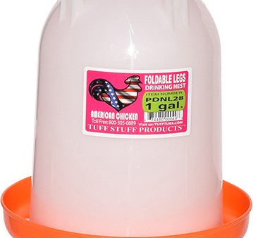 Tuff Stuff Poultry Drinker Nest 1 gal w  Foldable Legs For Cheap