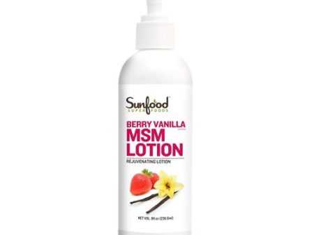 MSM Lotion  Rejuvenating  Berry Vanilla  8 fl oz (236.6 ml)  Sunfood on Sale