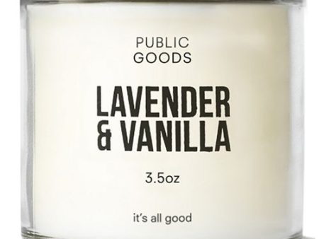 Public Goods Lavender & Vanilla Scented Candle For Cheap