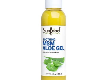 Soothing MSM Aloe Gel  4 fl oz (118.3 ml)  Sunfood For Discount