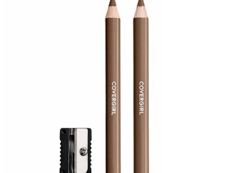 (2-Pack) COVERGIRL Easy Breezy Brow Fill + Define Eyebrow Pencil  810 Soft Brown  0.008 oz  Eye Pencil  Brown Eyebrow Pencil  Blendable Pencil Fill and Defined Brows  Sharpener Included Online Sale