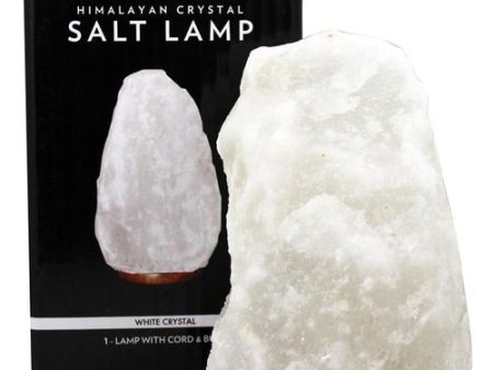 (Price each)Evolution Salt - Salt Lamp Natural White Sml - 6 LB Fashion