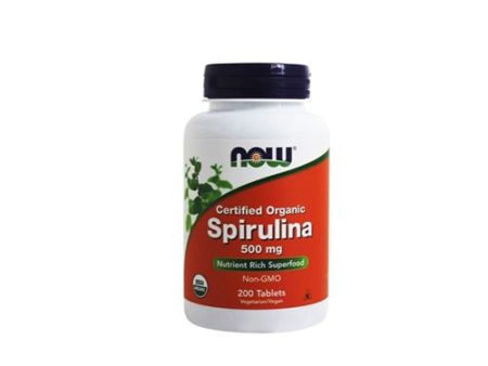 NOW Foods - Organic Spirulina 500 mg. - 200 Tablets For Cheap