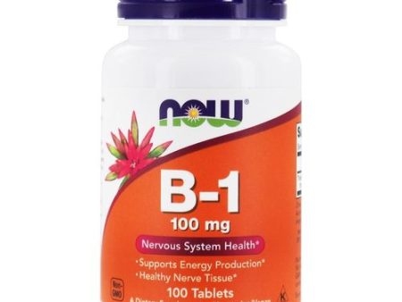 NOW Foods - Vitamin B1 Thiamin 100 mg. - 100 Tablets Online