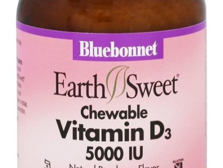 Vitamin D3  Raspberry  5 000 IU (125 mcg)  90 Chewable Tablets  Bluebonnet Nutrition Fashion