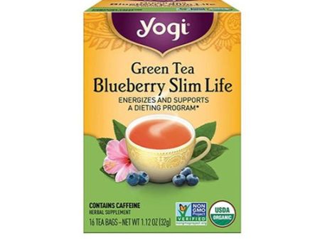 Yogi Teas, Tea Grn Slim Bluebry Org3 - 16bg Hot on Sale