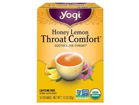 Yogi Tea, Honey Lemon Throat Comfort Tea, Tea Bags, 16 Ct, 1.12 OZ Fashion