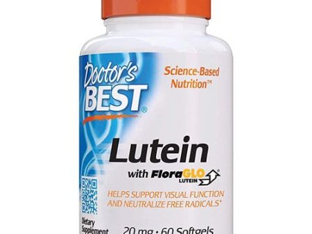 Doctor s Best Lutein with FloraGLO  Gluten Free  Vision Support  60 Softgels For Sale