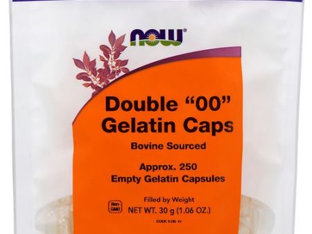 NOW Supplements, Empty Gelatin Capsules, Double 00  Fashion