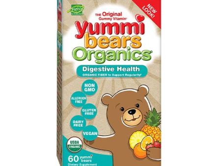 (Price each)Yummi Bears Organics - Fiber and Digestive Support - 60 Count Online