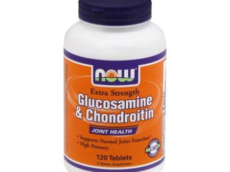 NOW Foods - Glucosamine and Chondroitin Extra Strength - 120 Tablets on Sale