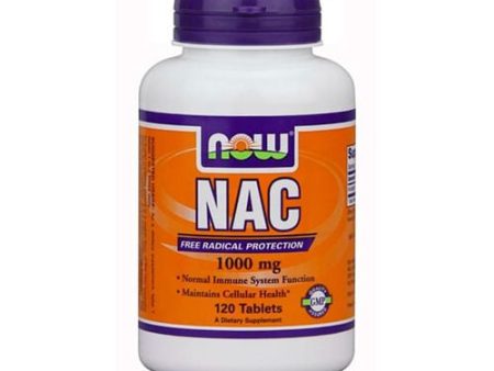 NOW Supplements  NAC (N-Acetyl-Cysteine) 1 000 mg  Free Radical Protection*  120 Tablets Sale