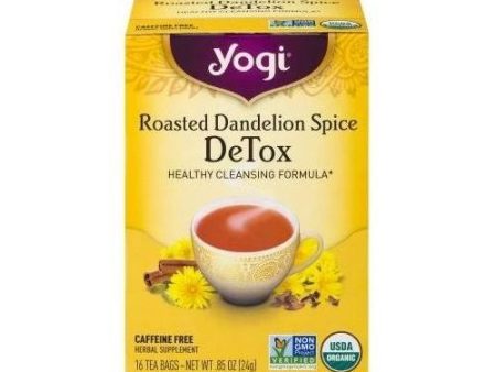 Yogi Teas, Tea Detox Rstd Dandln Spc - 16bg Online Sale