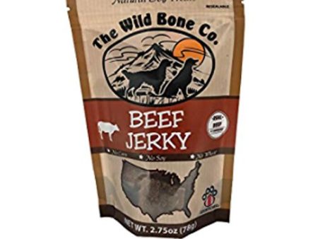 Wild Bone Company Beef Jerky Natural Dog Treats  2 Ounces Each  Made in The USA Online Sale