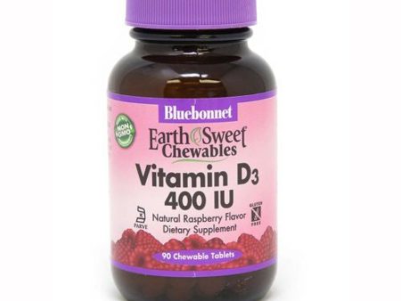 EarthSweet Chewables  Vitamin B12  Raspberry   2 000 mcg  90 Chewable Tablets  Bluebonnet Nutrition Online now