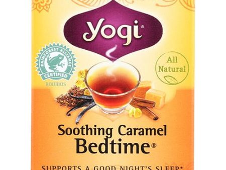 Yogi Tea Bedtime Soothing Caramel Caffeine Free, Tea Bags, 16 Ct, 1.07 Oz on Sale