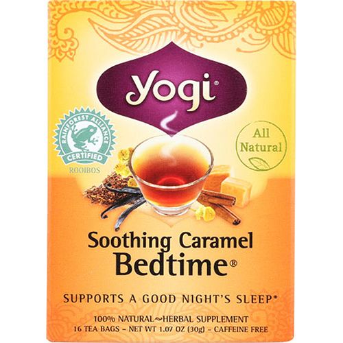 Yogi Tea Bedtime Soothing Caramel Caffeine Free, Tea Bags, 16 Ct, 1.07 Oz on Sale